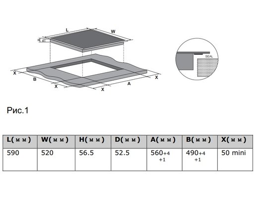 Варочная панель MIDEA MIH67783SB